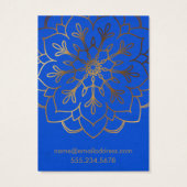Gold Mandala & Royal Blue Earring Holder Display (Rückseite)