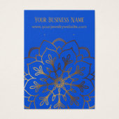 Gold Mandala & Royal Blue Earring Holder Display (Vorderseite)