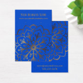 Gold Mandala & Royal Blue Earring Holder Display (Schreibtisch)