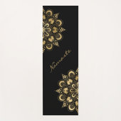 Gold Mandala Script Namaste Yogamatte (Vorderseite)