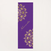 Gold Mandala Script Namaste Yogamatte (Rückseite)