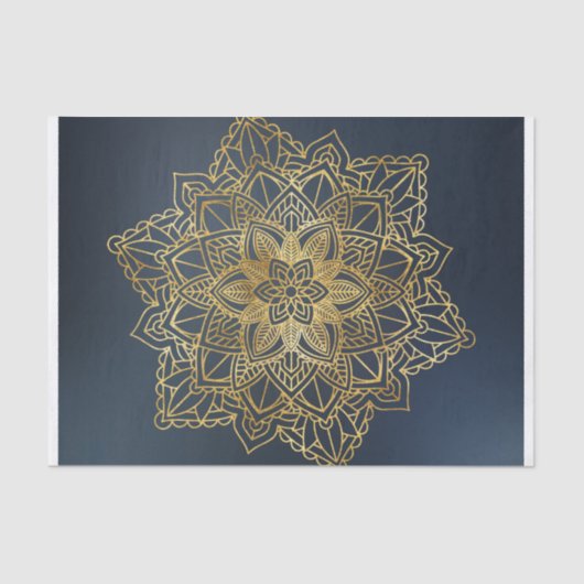 Gold Mandala Seidenpapier (Vorderseite)