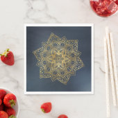 Gold Mandala Serviette (Beispiel)