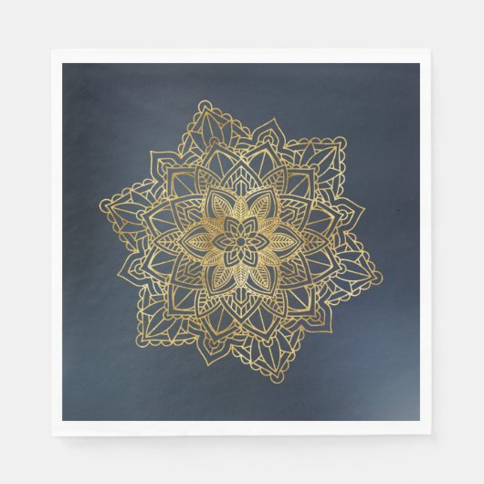 Gold Mandala Serviette (Vorderseite)