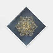 Gold Mandala Serviette (Ecke)