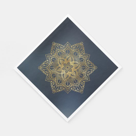 Gold Mandala Serviette (Ecke)