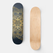 Gold Mandala Skateboard (Vorderseite)