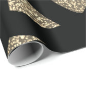 Gold Mandala Sparkles Geschenkpapier (Rolleneckpunkt)