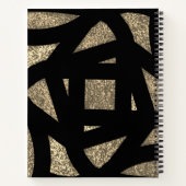 Gold Mandala Sparkles Notizblock (Rückseite)