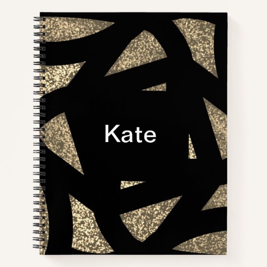 Gold Mandala Sparkles Notizblock (Vorderseite)