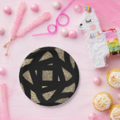 Gold Mandala Sparkles Pappteller (Party)