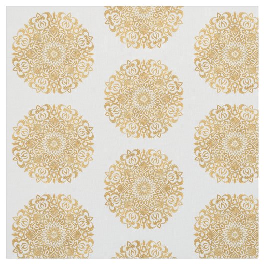 Gold Mandala Stoff (Muster)