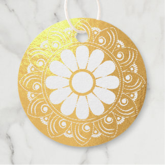 Gold-Mandala-Tabelle Geschenkanhänger