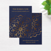 Gold Mandala und Navy Earring Holder Display Cards (Schreibtisch)
