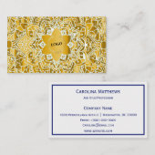 Gold Mandala Visitenkarte (Vorne/Hinten)