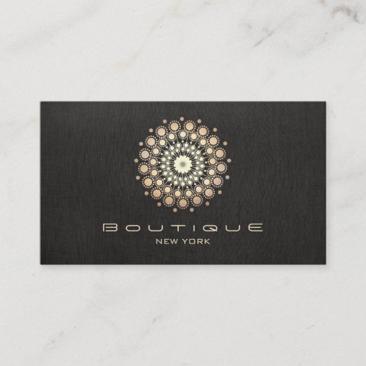 Gold Mandala Visitenkarte (Vorderseite)