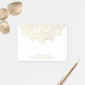 Gold Mandala vom Schreibtisch des Individuellen Na Post-it Klebezettel