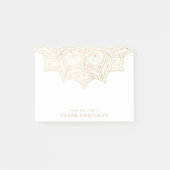 Gold Mandala vom Schreibtisch des Individuellen Na Post-it Klebezettel (Vorderseite)