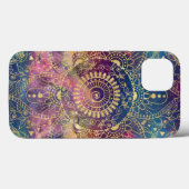 Gold Mandala Watercolor Farbennebel Case-Mate iPhone Hülle (Rückseite (Horizontal))