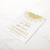 Gold Mandala Wedding Foil Einladung (Gedreht)