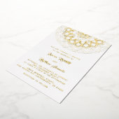 Gold Mandala Wedding Foil Einladung (Gedreht)