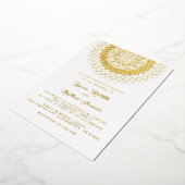 Gold Mandala Wedding Foil Einladung (Gedreht)