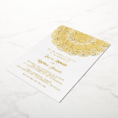 Gold Mandala Wedding Foil Einladung (Gedreht)