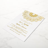 Gold Mandala Wedding Foil Einladung (Gedreht)