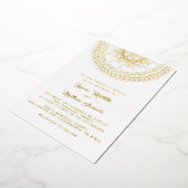 Gold Mandala Wedding Foil Einladung (Gedreht)