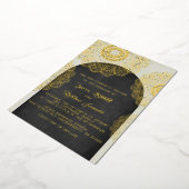 Gold Mandala Wedding Foil Einladung (Gedreht)