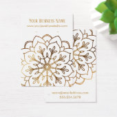 Gold Mandala & White Ohrring Display Cards (Schreibtisch)
