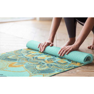 Gold Mandala Yoga Mat Yogamatte