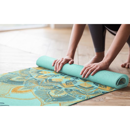 Gold Mandala Yoga Mat Yogamatte
