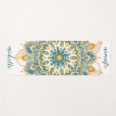 Gold Mandala Yoga Mat Yogamatte (Vorderseite (Horizontal))