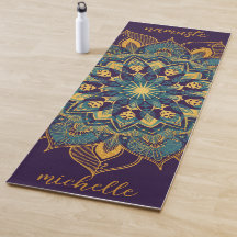 Gold Mandala Yoga Matte