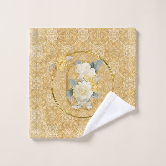 Gold-Mandalas verschiedener geometrischer Circle-W Badhandtuch Set (Waschlappen)