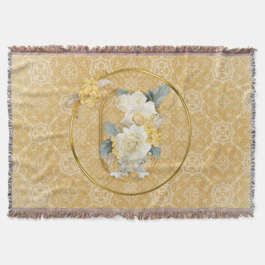 Gold-Mandalas verschiedener geometrischer Circle-W Decke (Vorderseite)