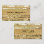 Gold marbid visitenkarte (Vorne/Hinten)