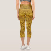 Gold Marble Capri Leggings (Rückseite)