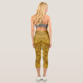 Gold Marble Capri Leggings (Rückseite)