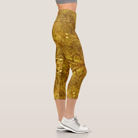 Gold Marble Capri Leggings (Rechts)