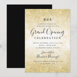 Gold Marble Glitzer Corporate Grand Opening Einladung