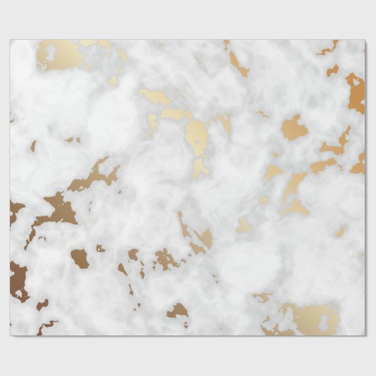 Gold Marble Stone Luxus Geschenkpapier (Flach)