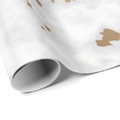 Gold Marble Stone Luxus Geschenkpapier (Rolleneckpunkt)