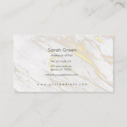 Gold Marble ⎢ Treuekarte (Rückseite)