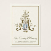 Gold Marian Cross Jungfrau Mary Beerdigung Gebetsk (Vorderseite)