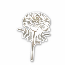 Gold-Marigold-Blume Aufkleber