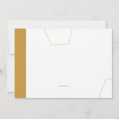 Gold Marker Foto Abschluss Einladung (Rückseite)