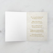 Gold Marmor 50. Hochzeitstag Grußkarte Karte (Innenseite)