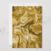Gold Marmor Agate 21. Geburtstag Einladung (Rückseite)